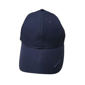 Nike Hat Cap Strap Back Mens One Size Navy Heritage86 Dri-FIT Swoosh Baseball